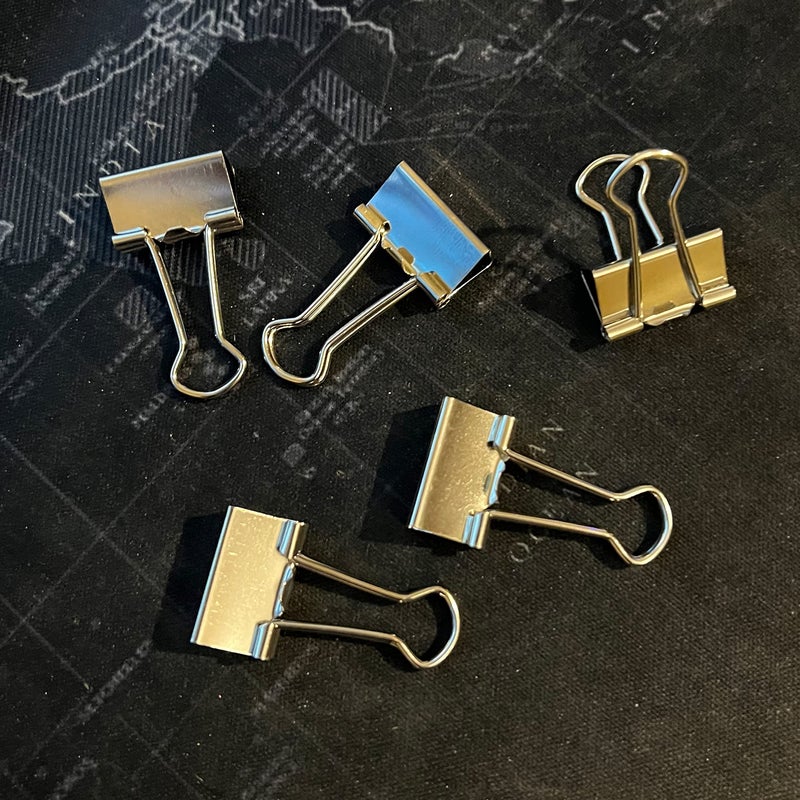Nctinystore Binder Clips Small Metal Clamp 0.75 inch / 19 mm (Silver, 40 PCS) - Image 4
